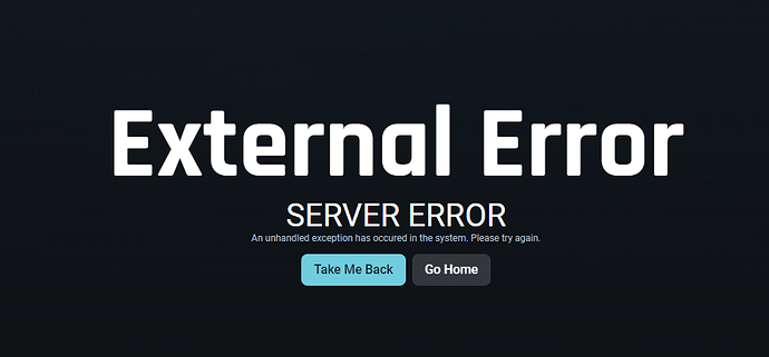 External Error